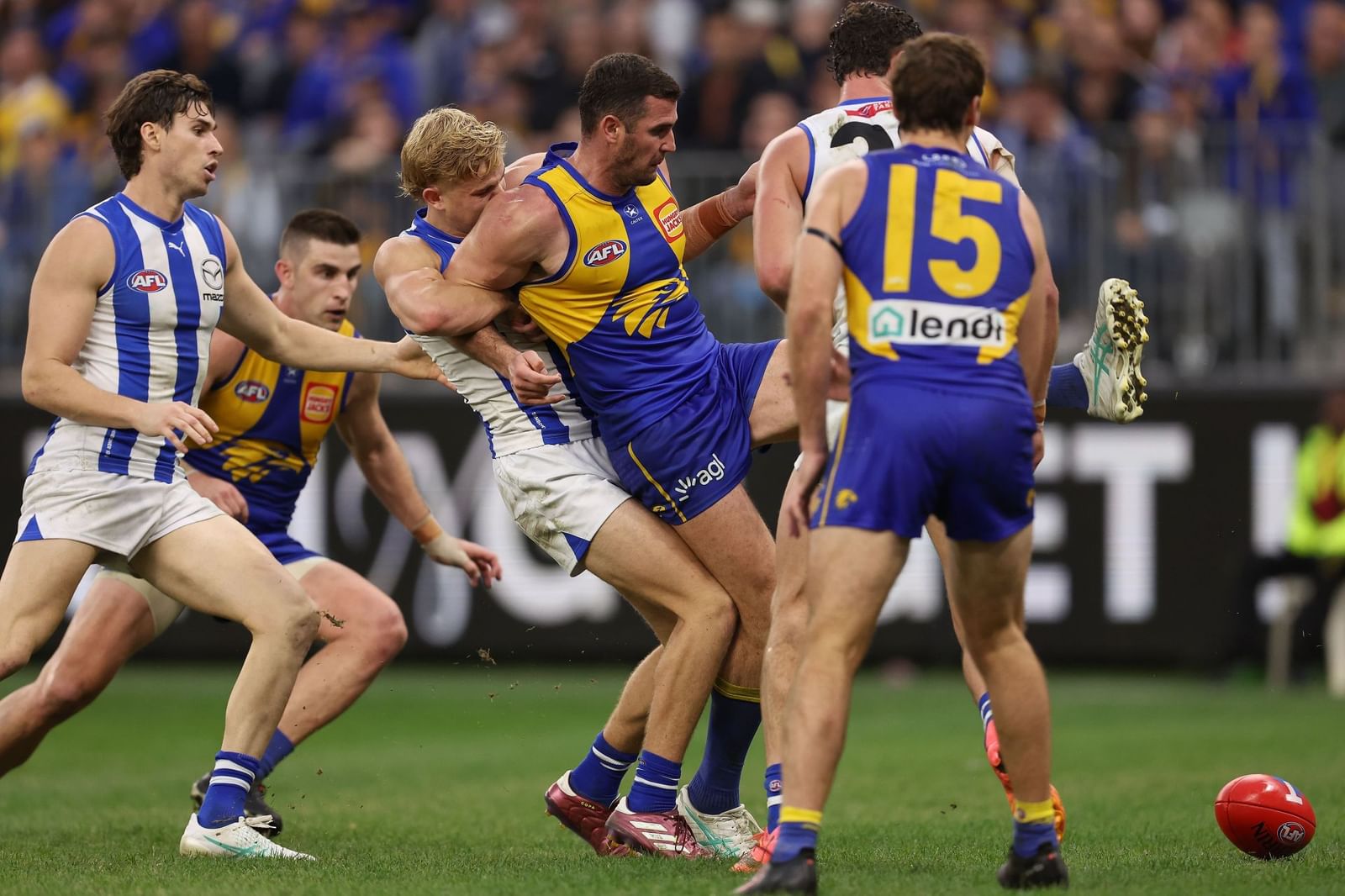 Jy Simpkin lights up the Optus Stadium as North Melbourne pick up their first win in 2024