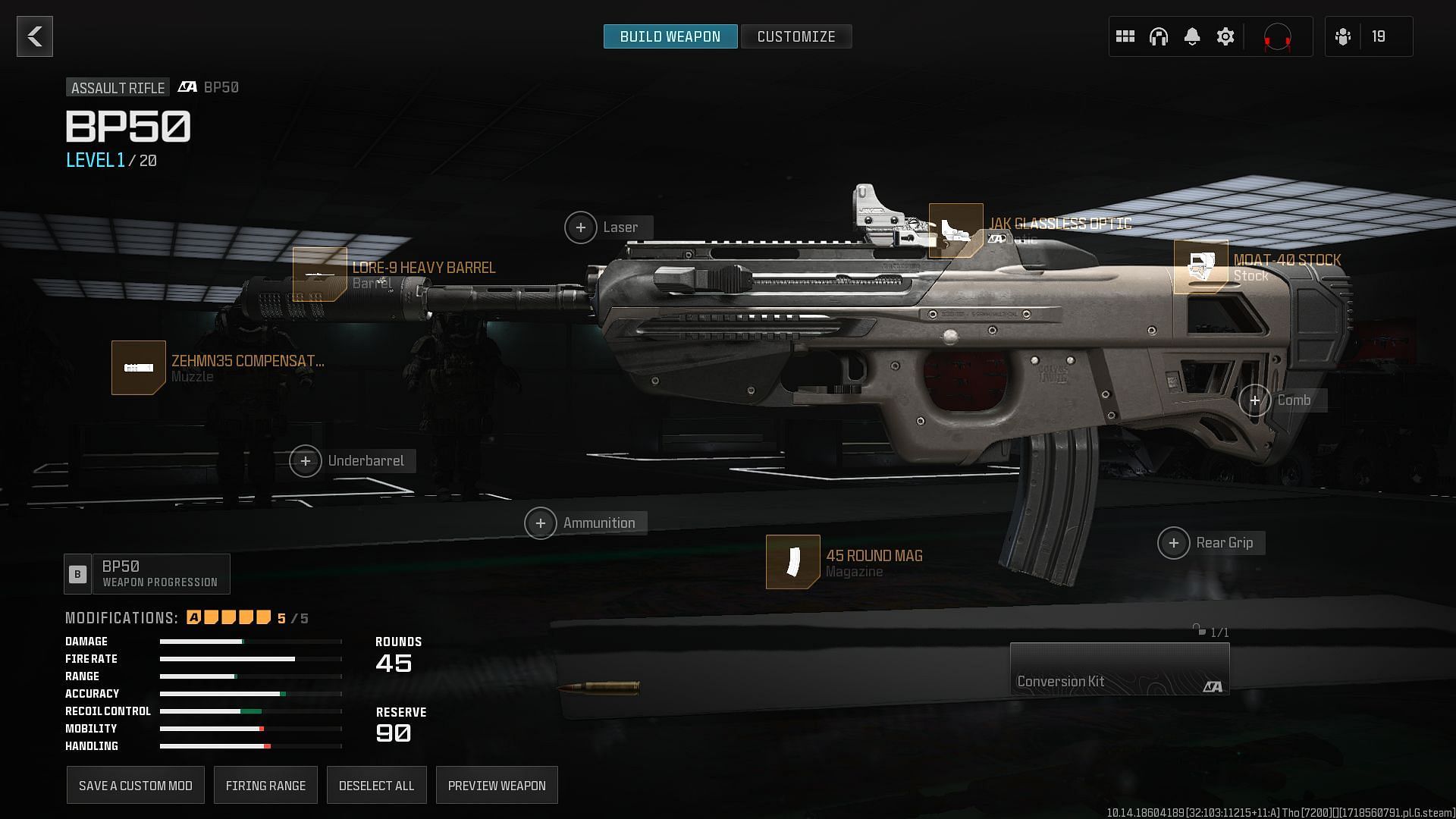 Best BP50 loadout in Warzone Resurgence (Image via Activision)