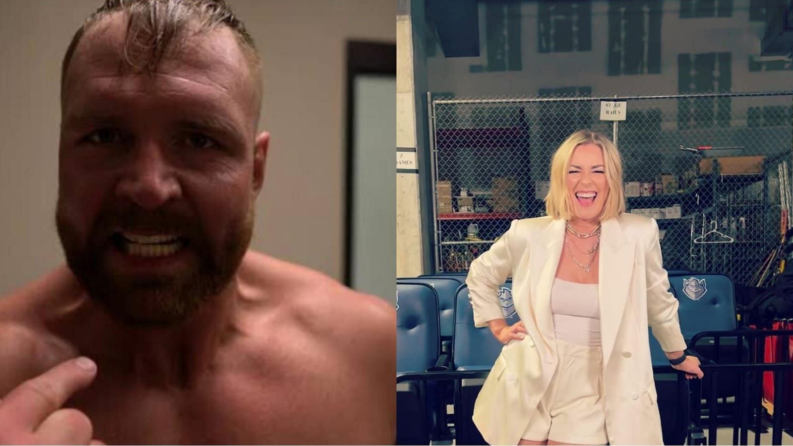 Jon Moxley and Renee Paquette are signed to AEW [Image Credits: AEW