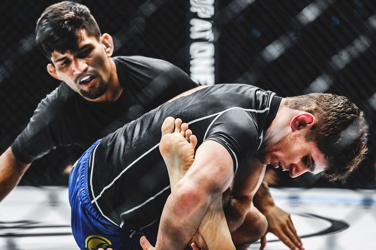 Mikey Musumeci fighting Cleber Sousa | Image credit: ONE Championship