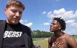 MrBeast threatens to call the police on IShowSpeed after streamer tries to "steal" $100,000 during Wipeout challenge