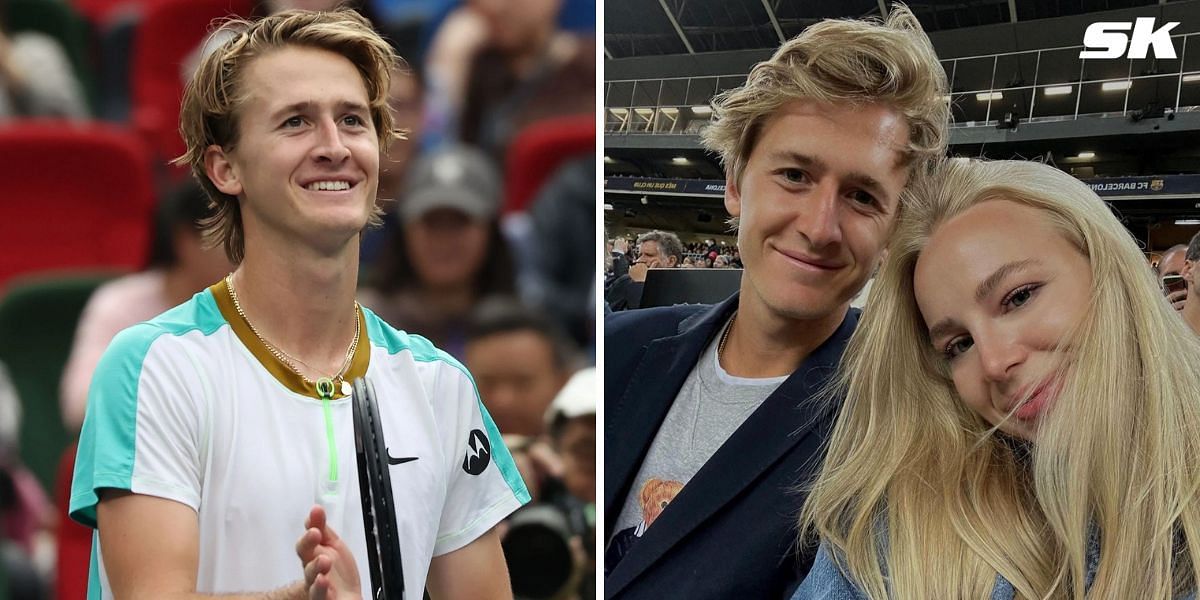 Sebastian Korda and Ivana Nedved (Source: Getty + Instagram)