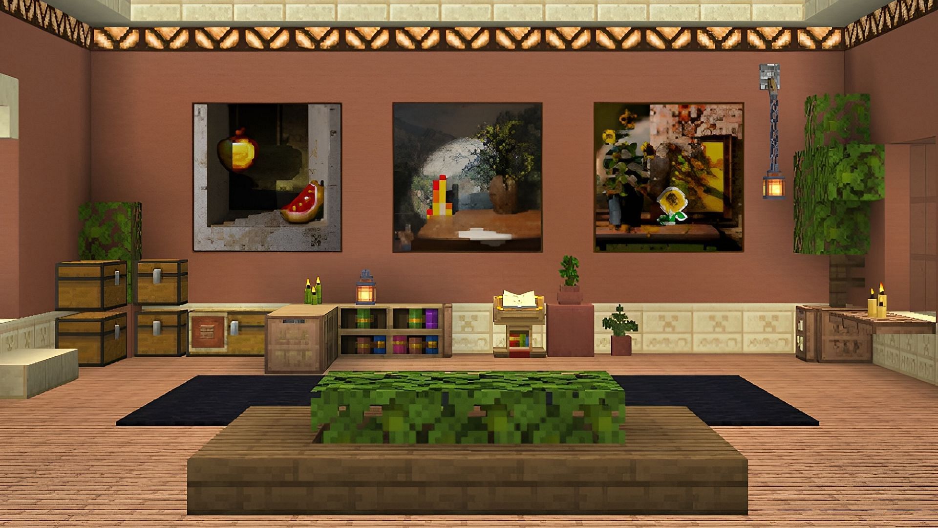 Minecraft 1.21 is bringing along 20 new paintings to decorate with (Image via Mojang)