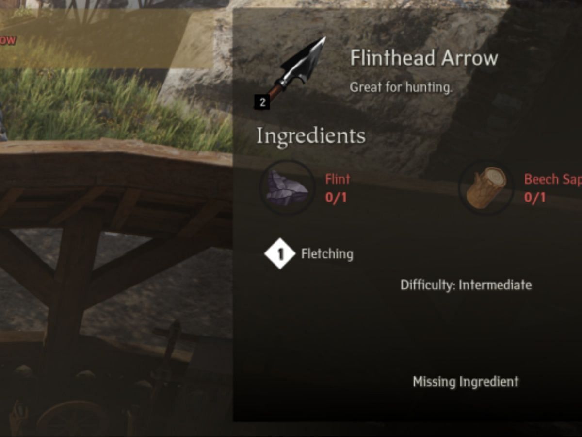 You can use Flint to make arrowheads and several useful tool kits (Image via MMO Wiki)