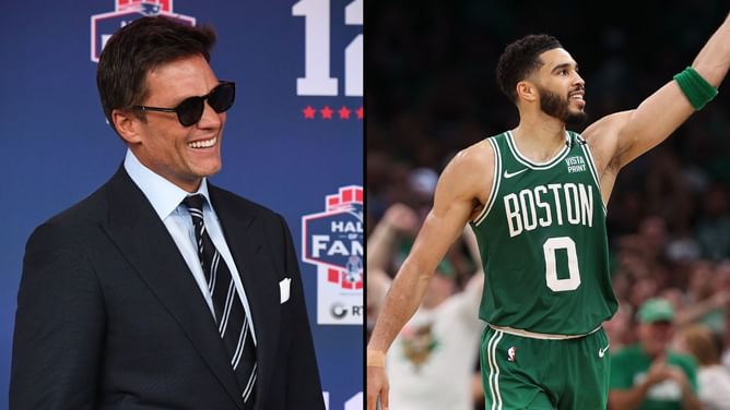 Tom Brady celebrates as Celtics wrap up 18th championship win in Game 5 vs Mavericks