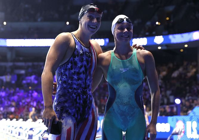 From dressing up like Katie Ledecky on Halloween to competing against her at U.S. Olympic Swimming Trials, Erin Gemmell lived her dream