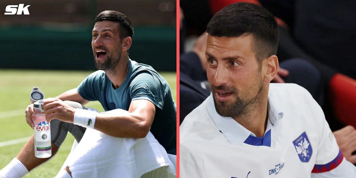 Fans reacted to Novak Djokovic attending the Euro 2024 encounter between Serbia and Denmark amid his Wimbledon preparations (Source: Getty)