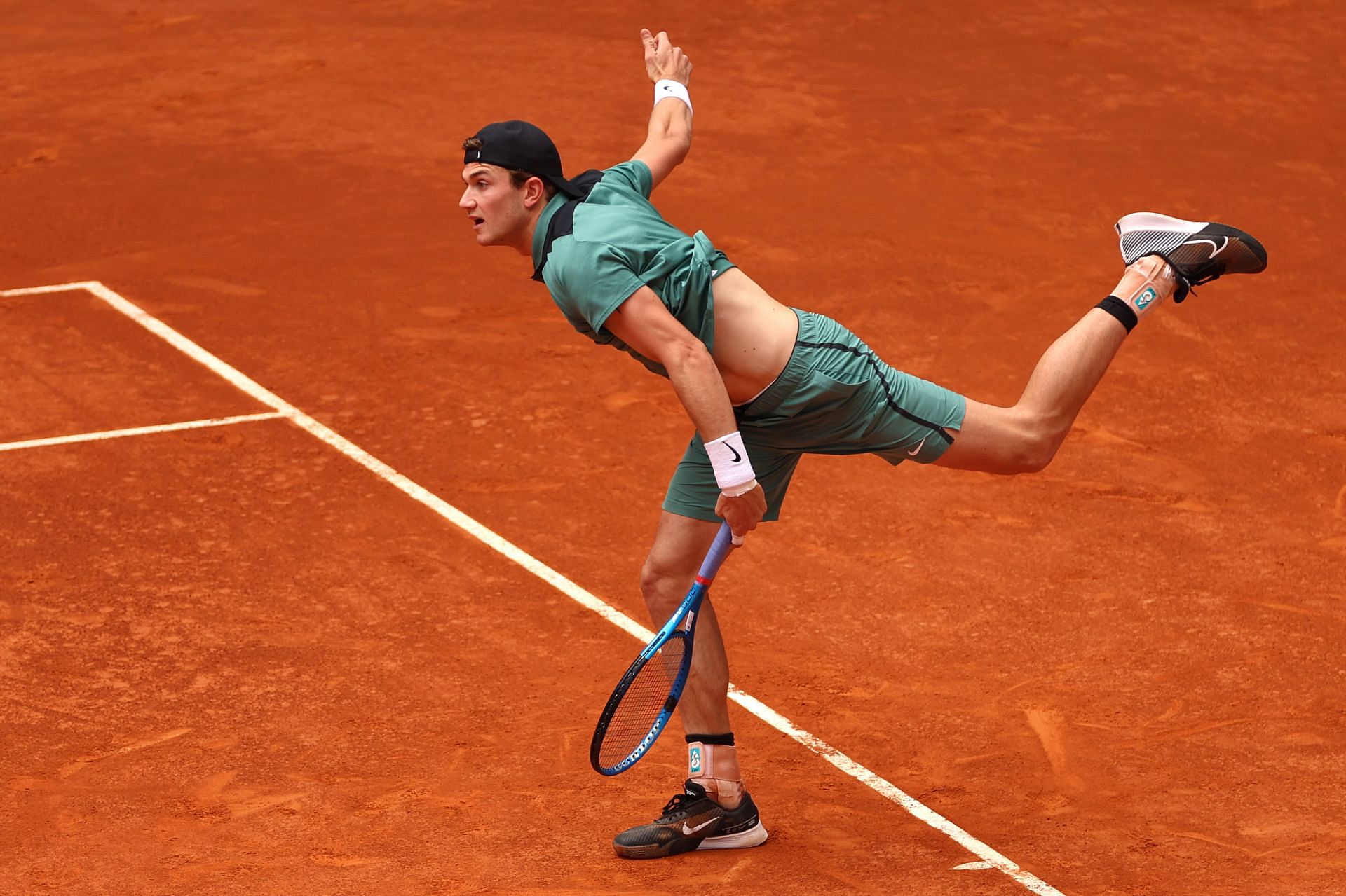 Jack Draper at the 2024 Madrid Open. (Photo: Getty)