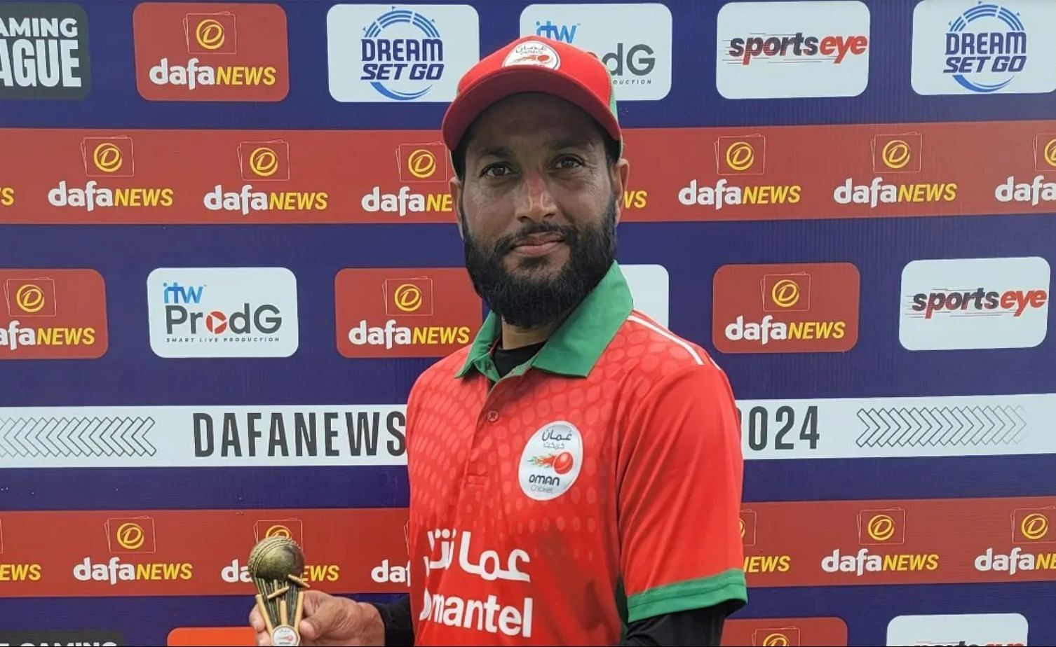 Khalid Kail of Oman (Credits: FB / Oman Cricket)