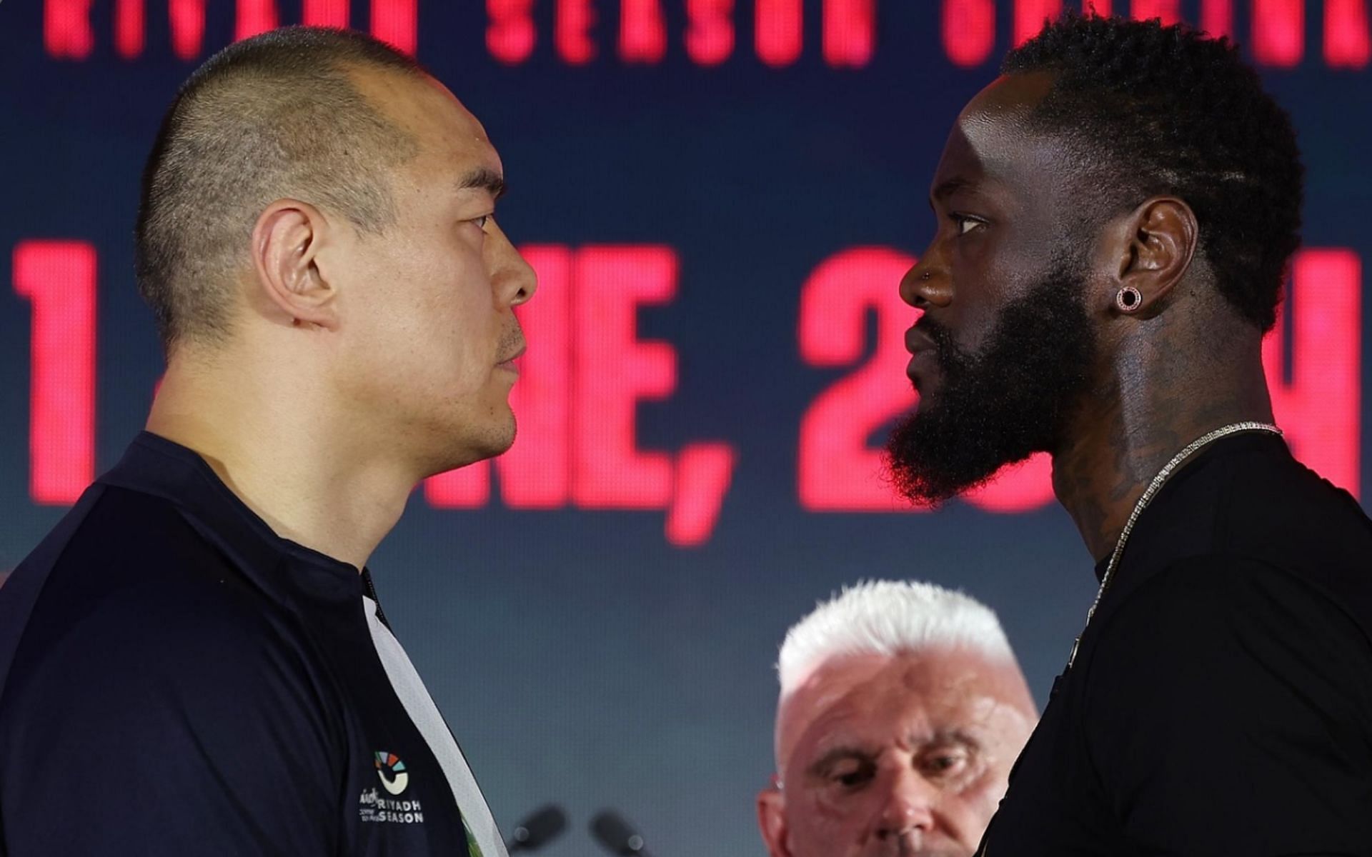 Zhilei Zhang (left) and Deontay Wilder (right) both look to bounce back against each other on June 1 [Photo Courtesy @matchroomboxing on Instagram]