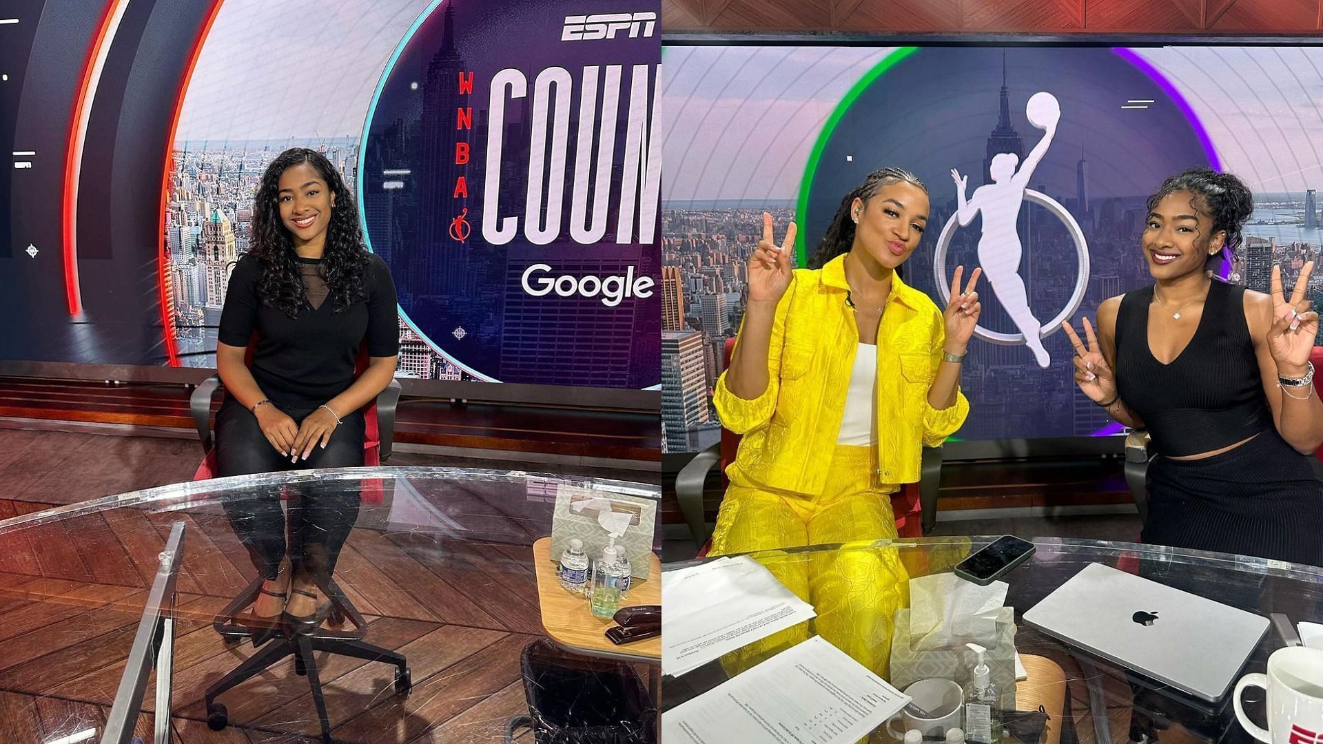 Oregon star Deja Kelly and analyst Andraya Carter