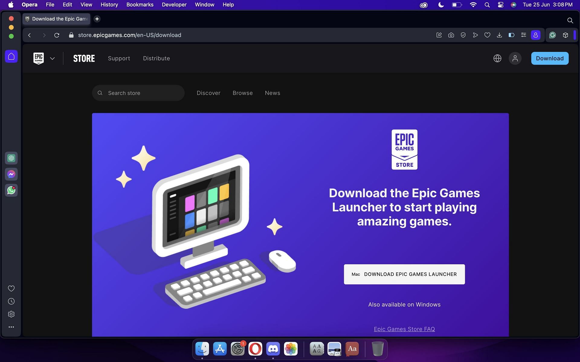 Download Epic Games Launcher (Image via Epic Games)