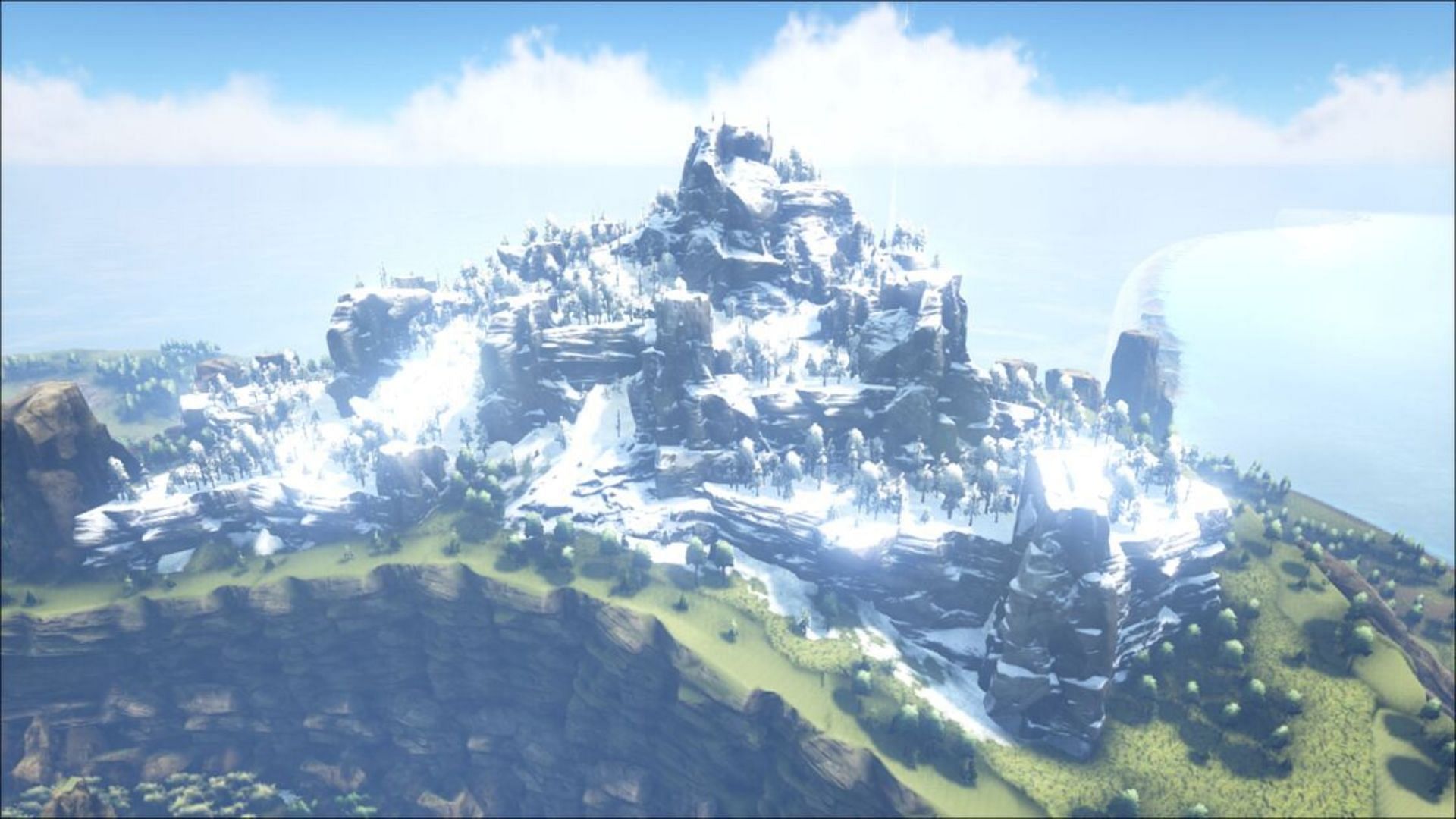 Northern Snow Mountain in The Center Map (Image via Studio Wildcard)