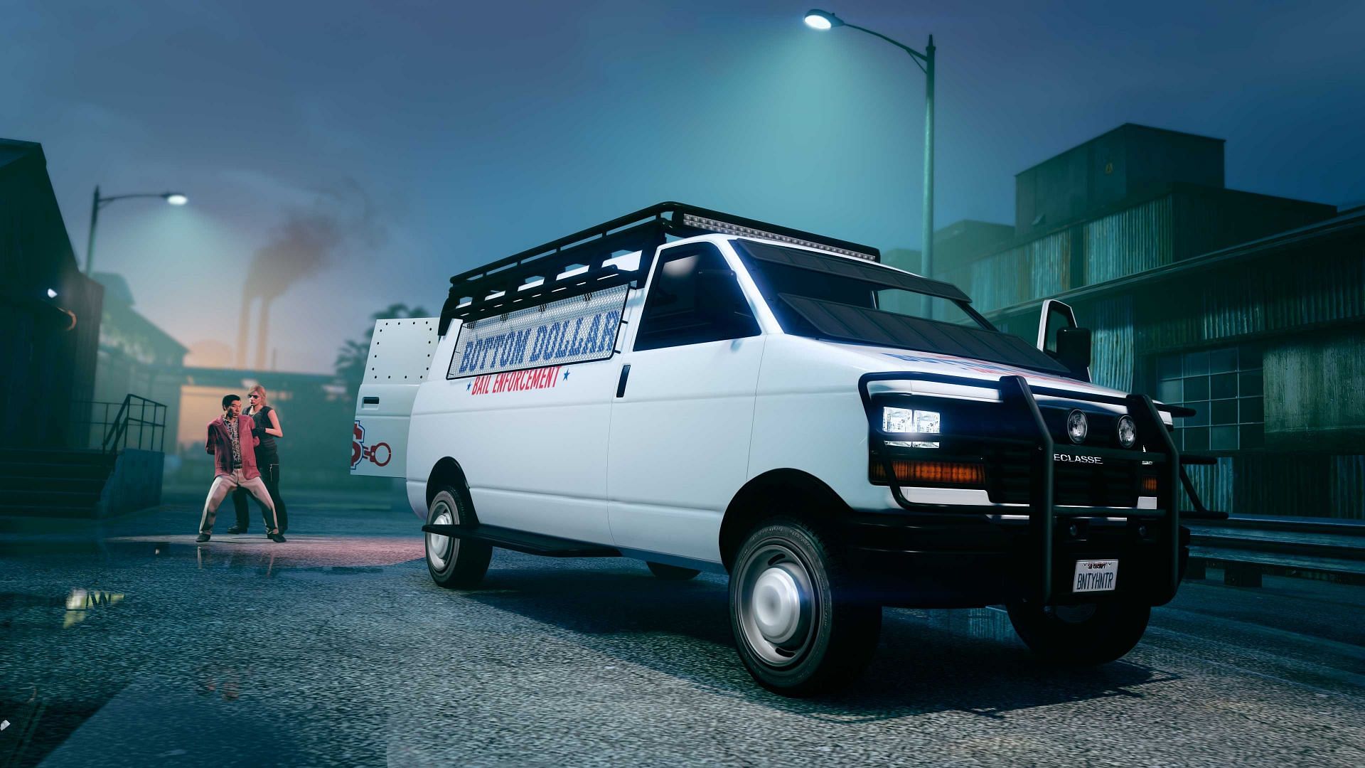 Here&#039;s the Bail Enforcement van (Image via Rockstar Games)