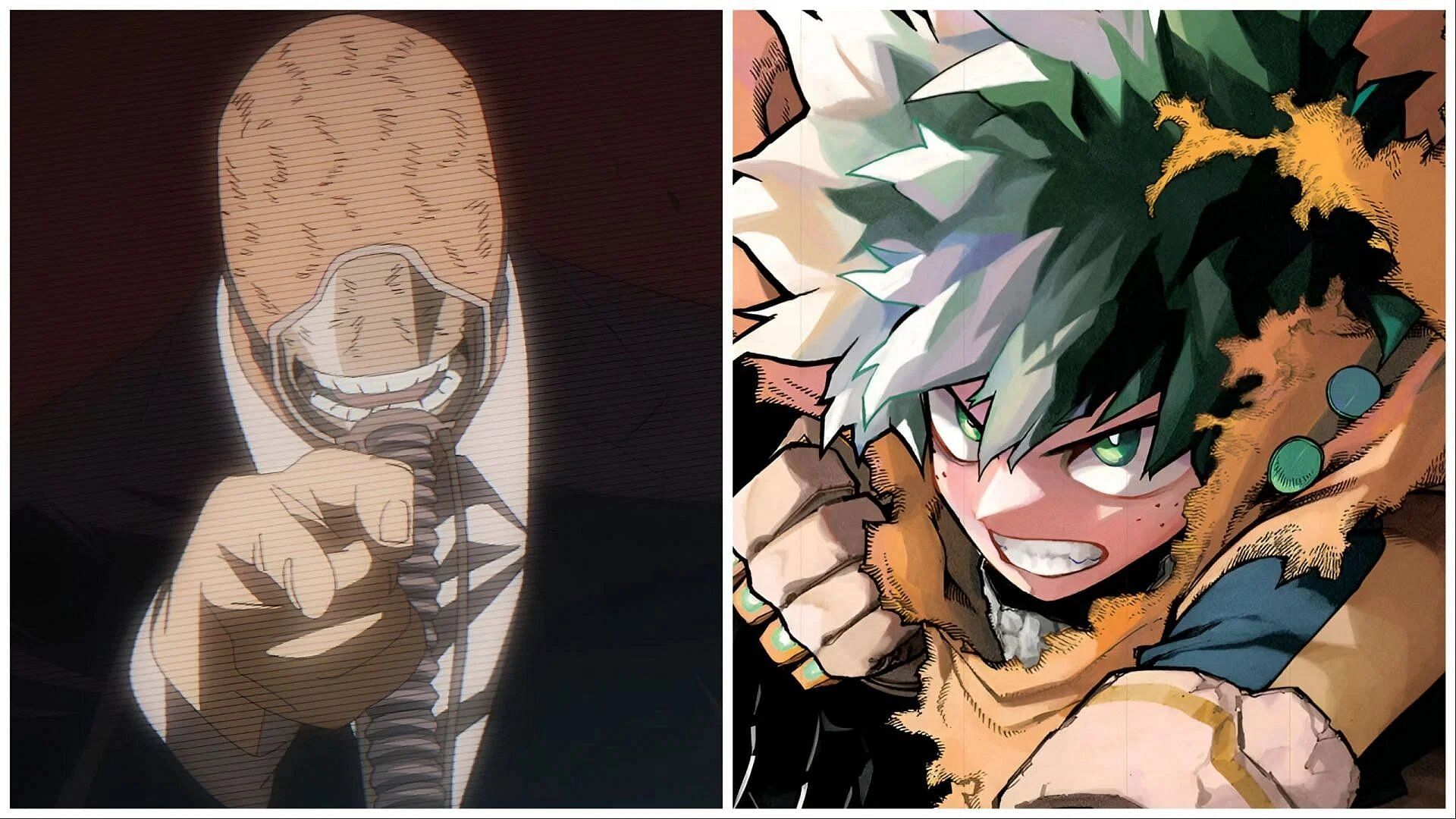 It doesn&#039;t seem likely that All For One is Deku&#039;s father (Image via Bones and Shueisha).