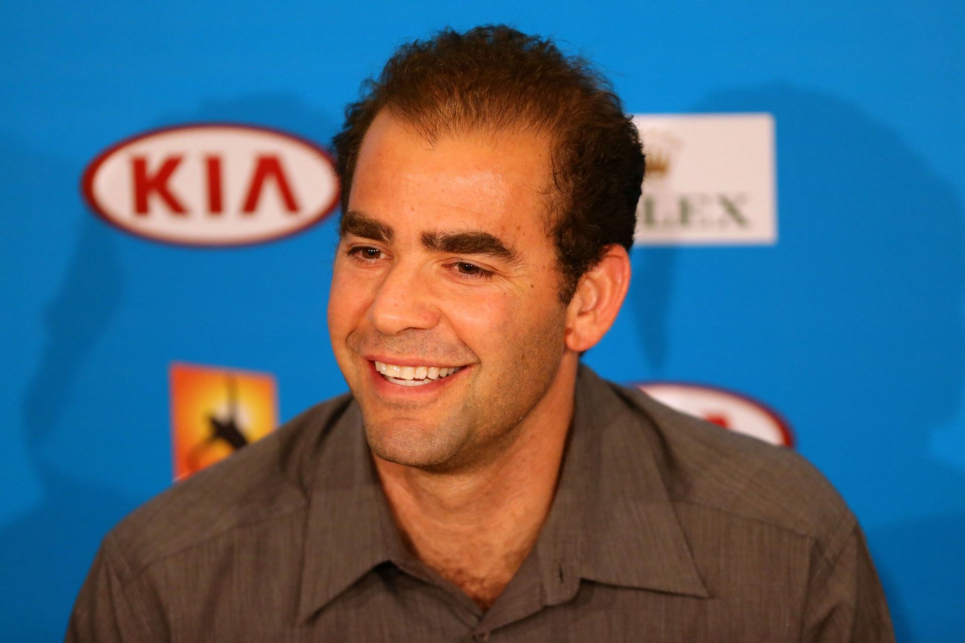 Pete Sampras pictured at the 2014 Australian Open 
