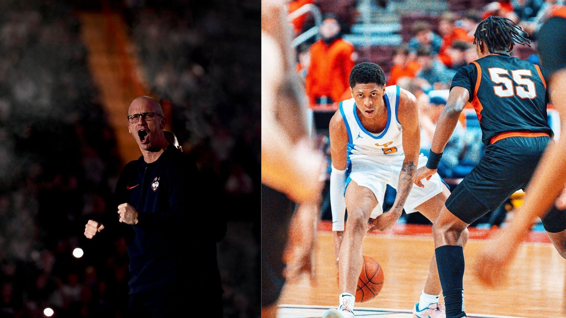 Meleek Thomas has reacted to Dan Hurley staying at UConn (Picture Sources: @dhurley15, @ThomasMeleek (X))