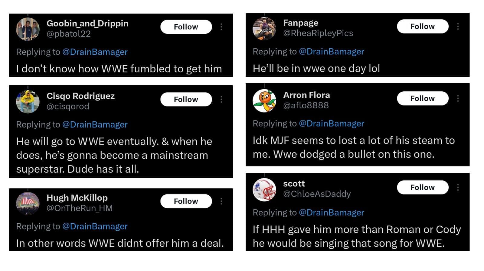 Fans react after MJF reveals why he re-signed with Tony Khan-led promotion.