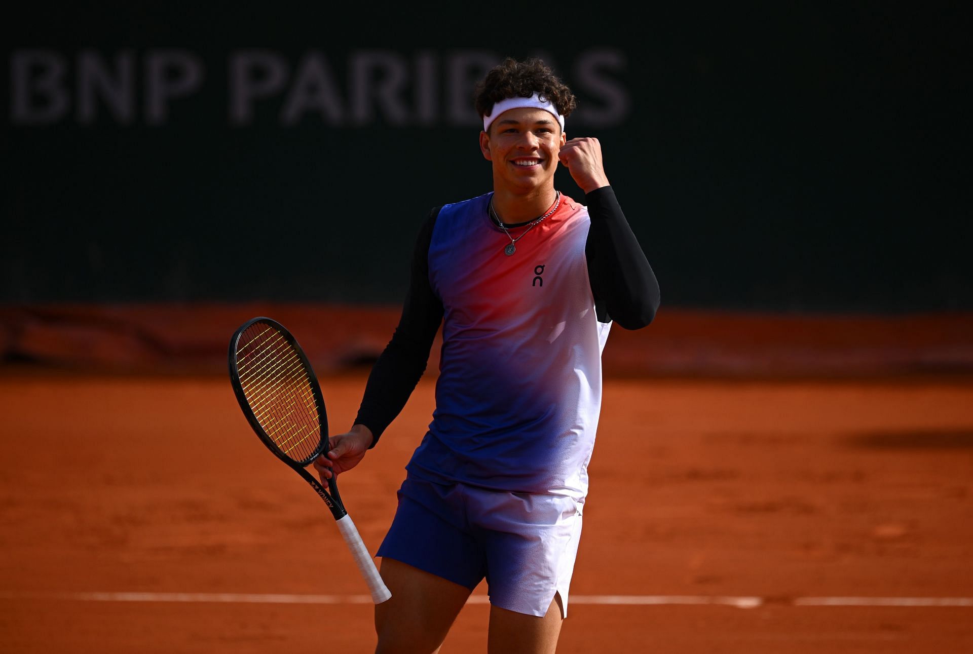 Ben Shelton at the 2024 French Open. (Photo: Getty)