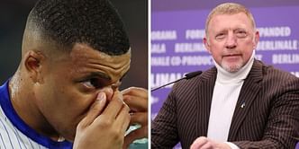 "We need you" - Boris Becker sends heartfelt wishes to Kylian Mbappe as France's forward sustains bloody nose in Euro 2024 match against Austria