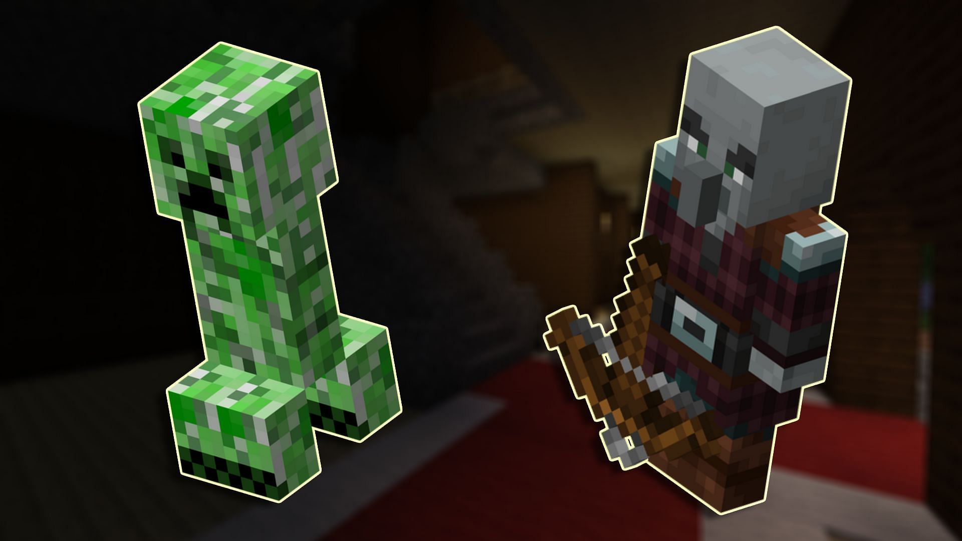 Creeper and raid farms are both breaking with Minecraft 1.21 (Images via Mojang)