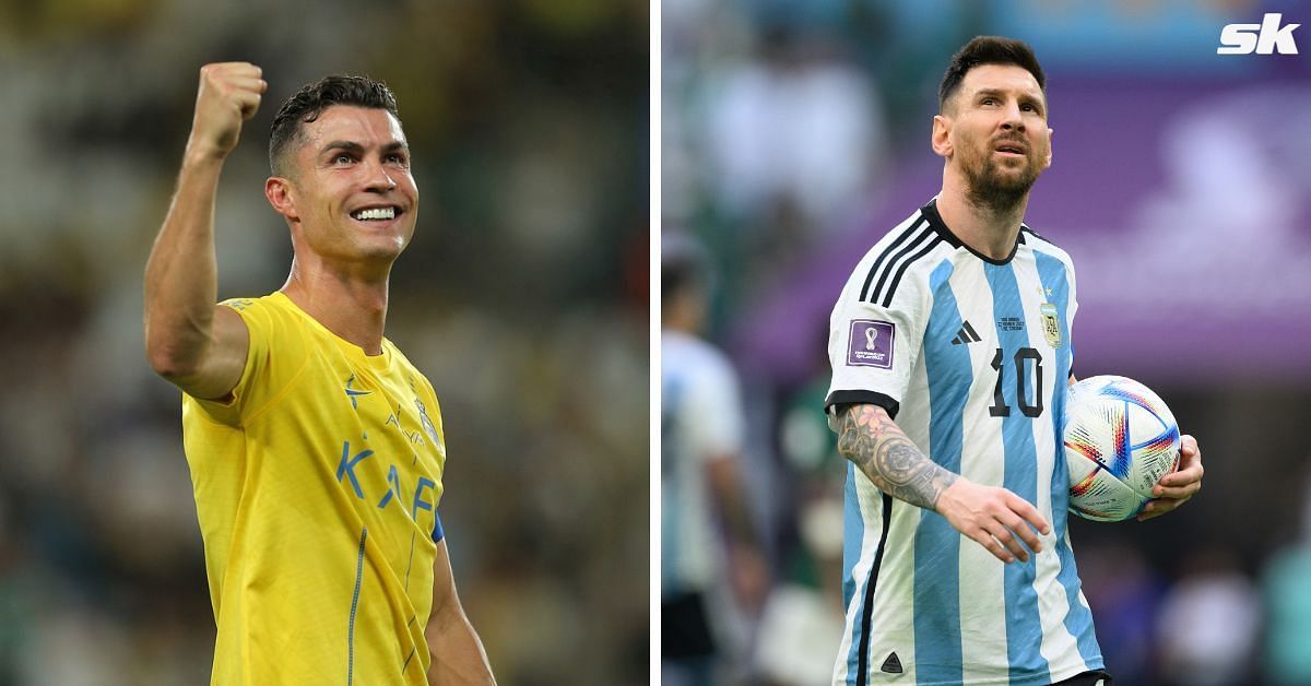 Cristiano Ronaldo (left) and Lionel Messi (right) 
