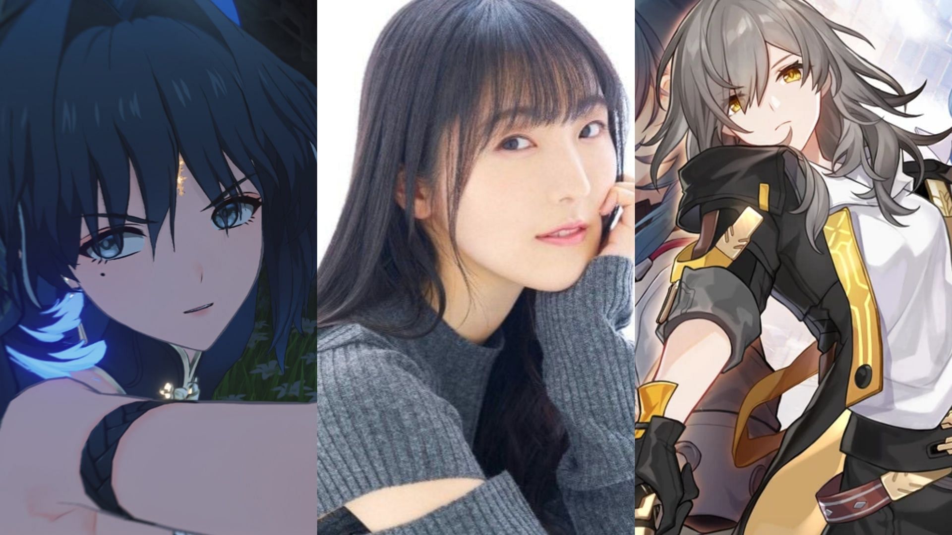 Yui Ishikawa voices WW&#039;s Yangyang and HSR&#039;s Female Trailblazer (Image via Kuro Games, Anime News Network and HoYoverse)