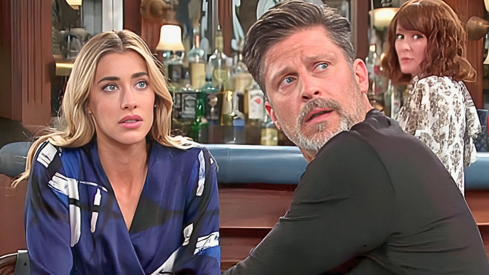  Jessica Serfaty (left) and Greg Vaughan (right) in Days of Our Lives (Image via Peacock)