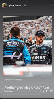 Ginny Lauren's Instagram story