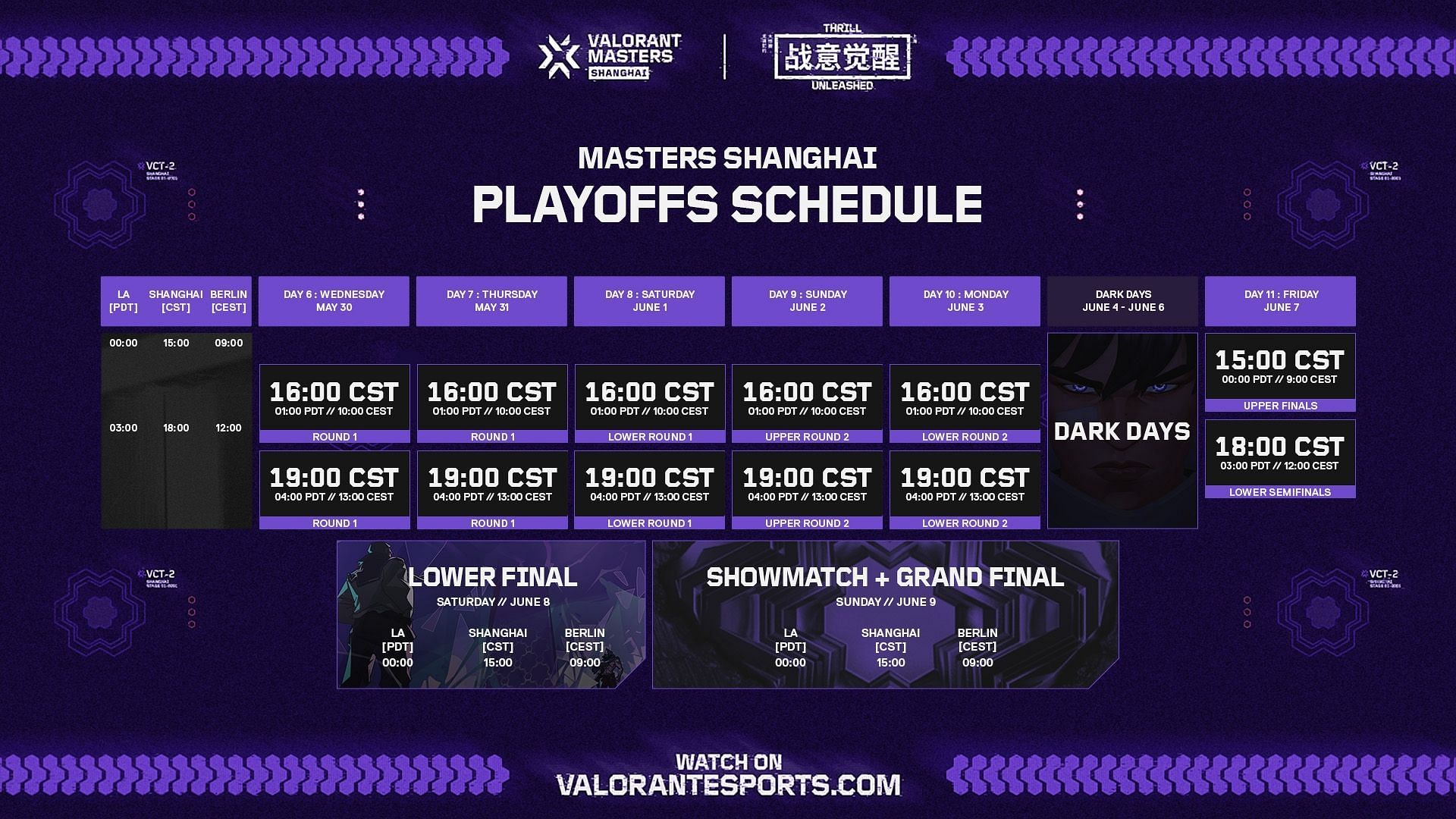 The Showmatch takes place just before the VCT Masters Shanghai Grand Final (Image via Riot Games)