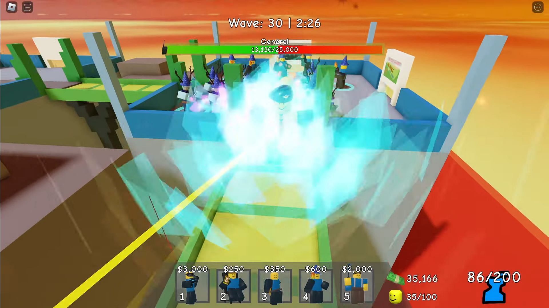 Wizard Tower in action (Image via Roblox || BallinBerto on YouTube)