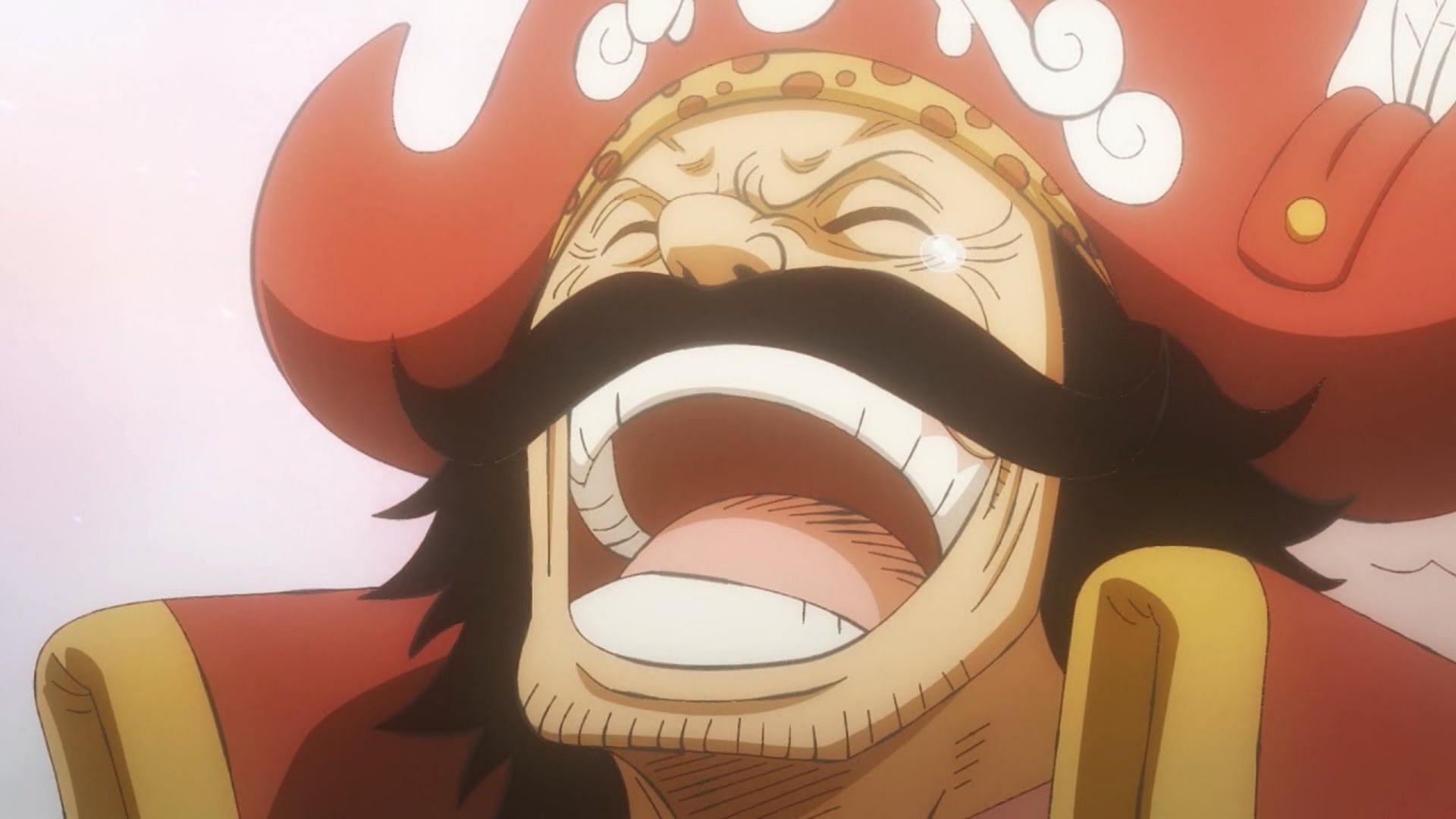 Gol D. Roger laughs after learning the truth of the world (Image via Toei Animation)