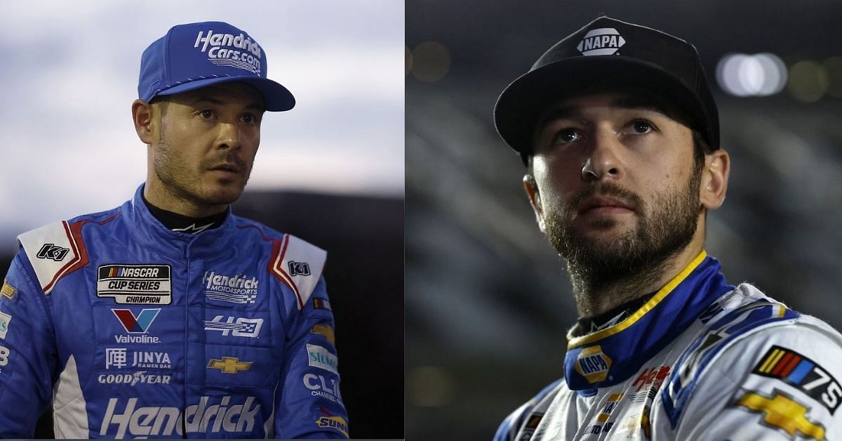 Chase Elliott (R) inches closer to Kyle Larson (L) as the Cup Series leader (Image: Getty)