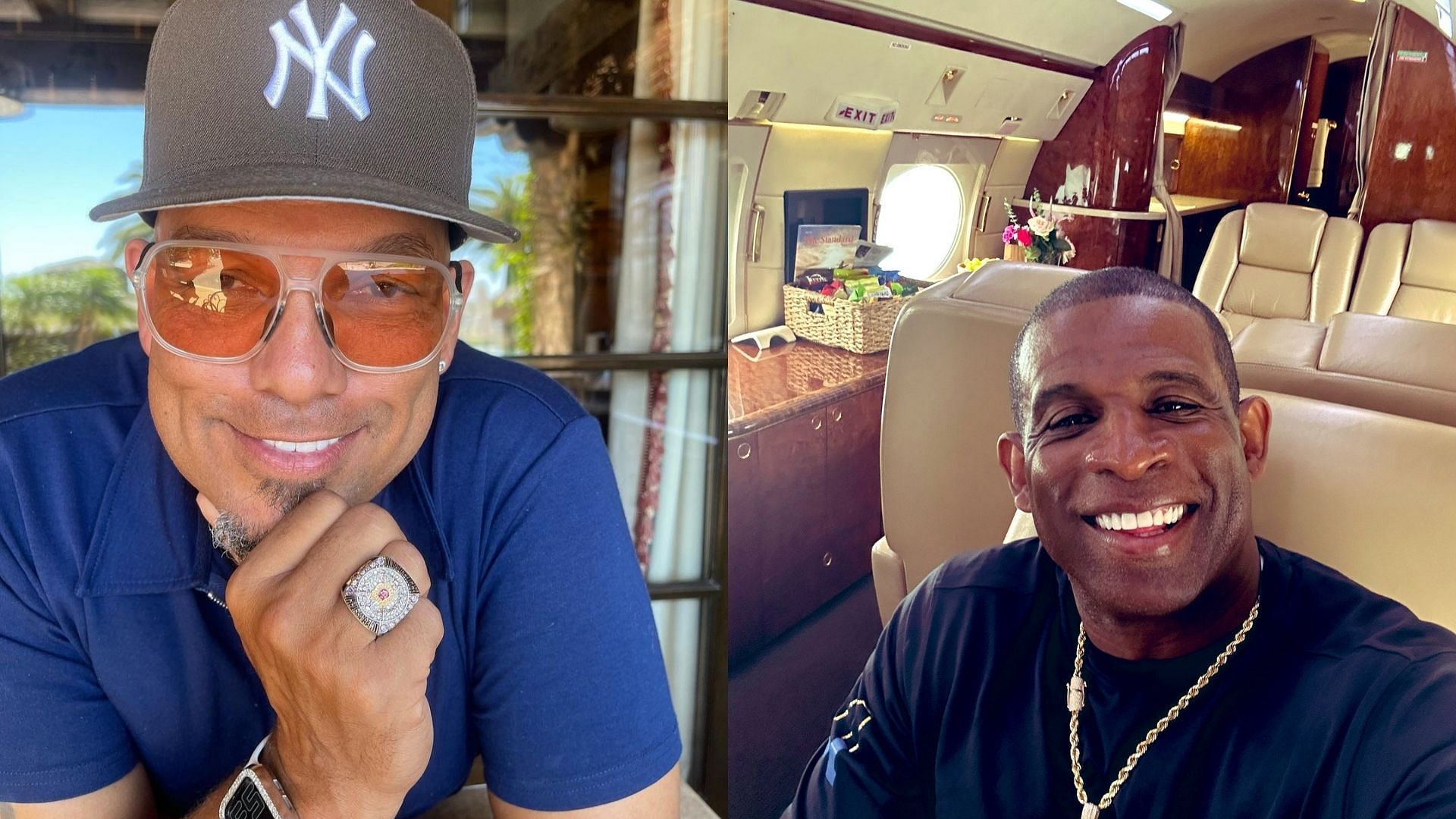 David Justice has said that Deion Sanders was never a distraction (Sources: @DeionSanders (X), 23davidjustice (instagram) 