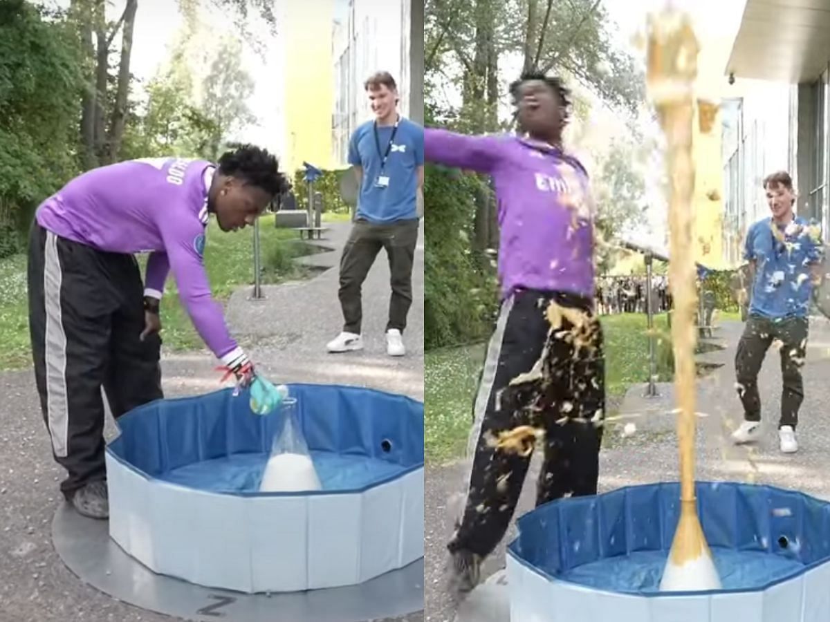 IShowSpeed nearly burns his skin while doing a science experiment (Image via YouTube/IShowSpeed)
