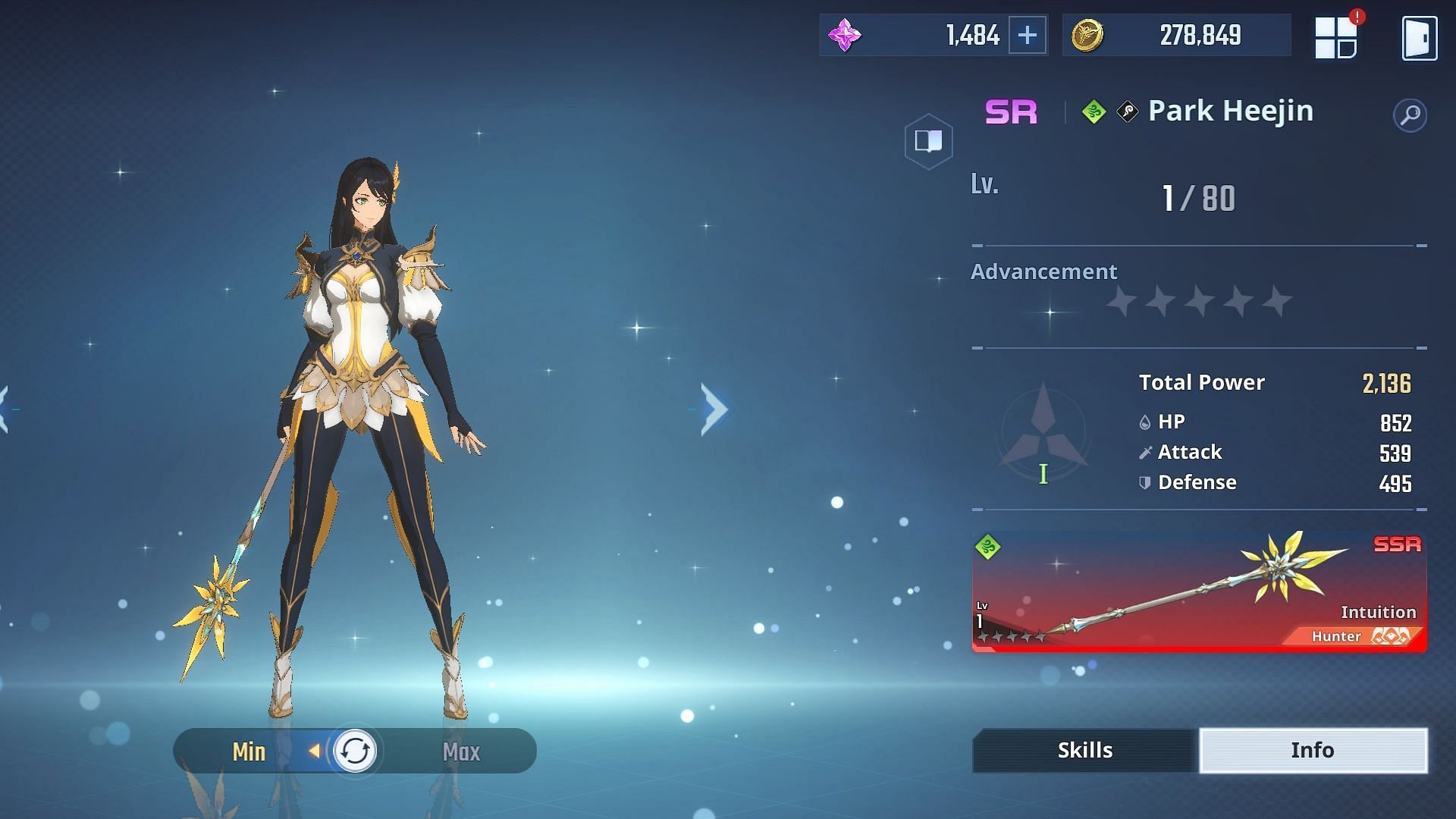 Due to debuff-removing ability, Park Heejin is one of the best support Hunters. (Image via Netmarble)