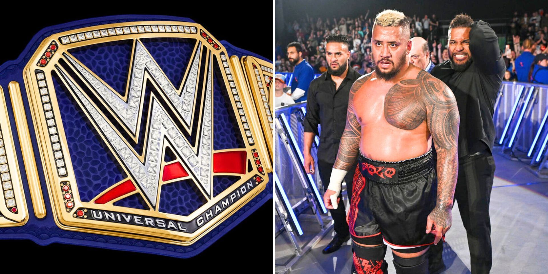 The Bloodline cost a WWE star his match (Images via WWE.com)
