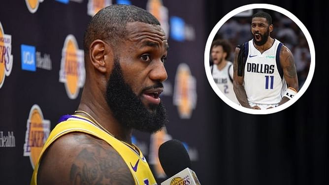 LeBron James in awe of "most ridiculous shot ever" by Kyrie Irving, heaps praise ahead of NBA Finals