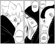 Boruto, Hidari, and Jura as seen in Boruto: Two Blue Vortex (Image via Shueisha)