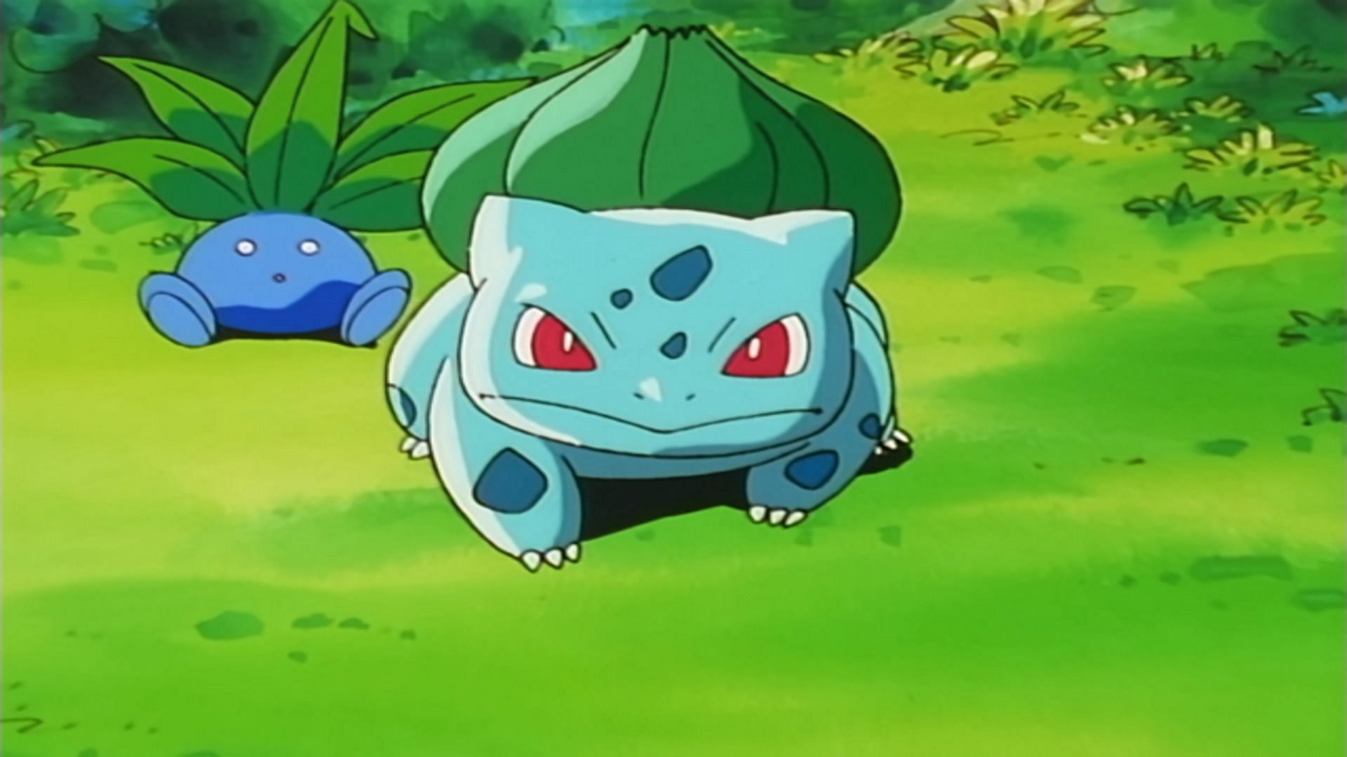 In this episode, Ash catches his famous Bulbasaur (Image via The Pokemon Company)