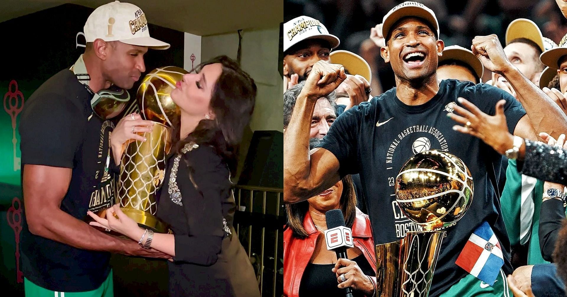 Former Miss Universe Amelia Vega shares celebration pics of her &quot;campe&oacute;n&quot; Al Horford after Celtics veteran wins first NBA title