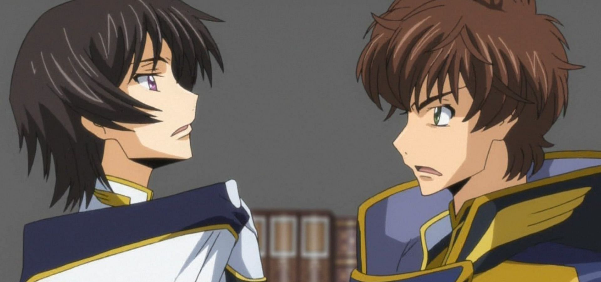 Suzaku and Lelouch (Image via Sunrise)