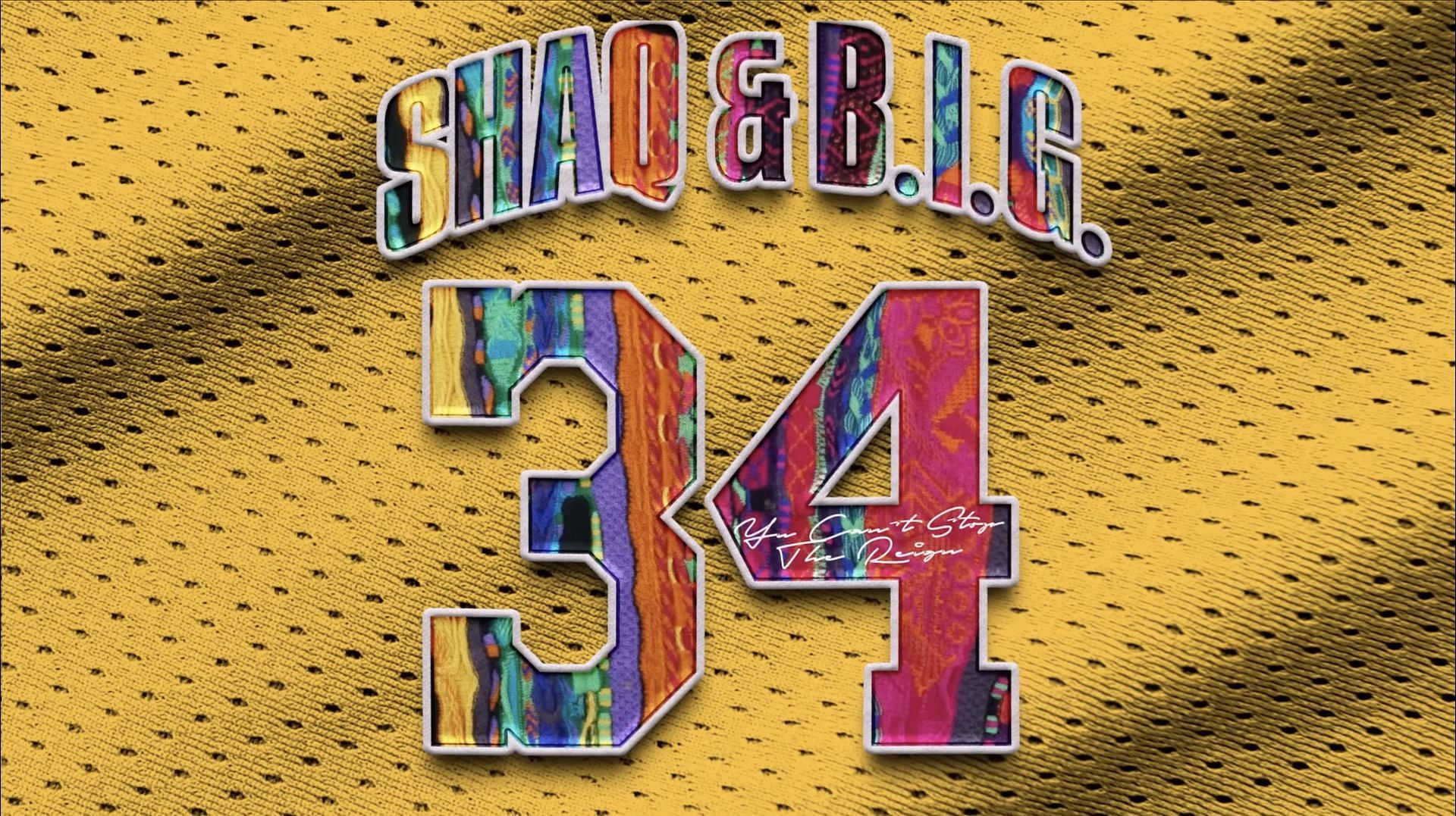 Screenshot from the visualizer for Shaquille O&#039;Neal and B.I.G&#039;s 1996 record &#039;You Can&#039;t Stop The Reign&#039; (Image via YouTube/@ShaqVEVO)