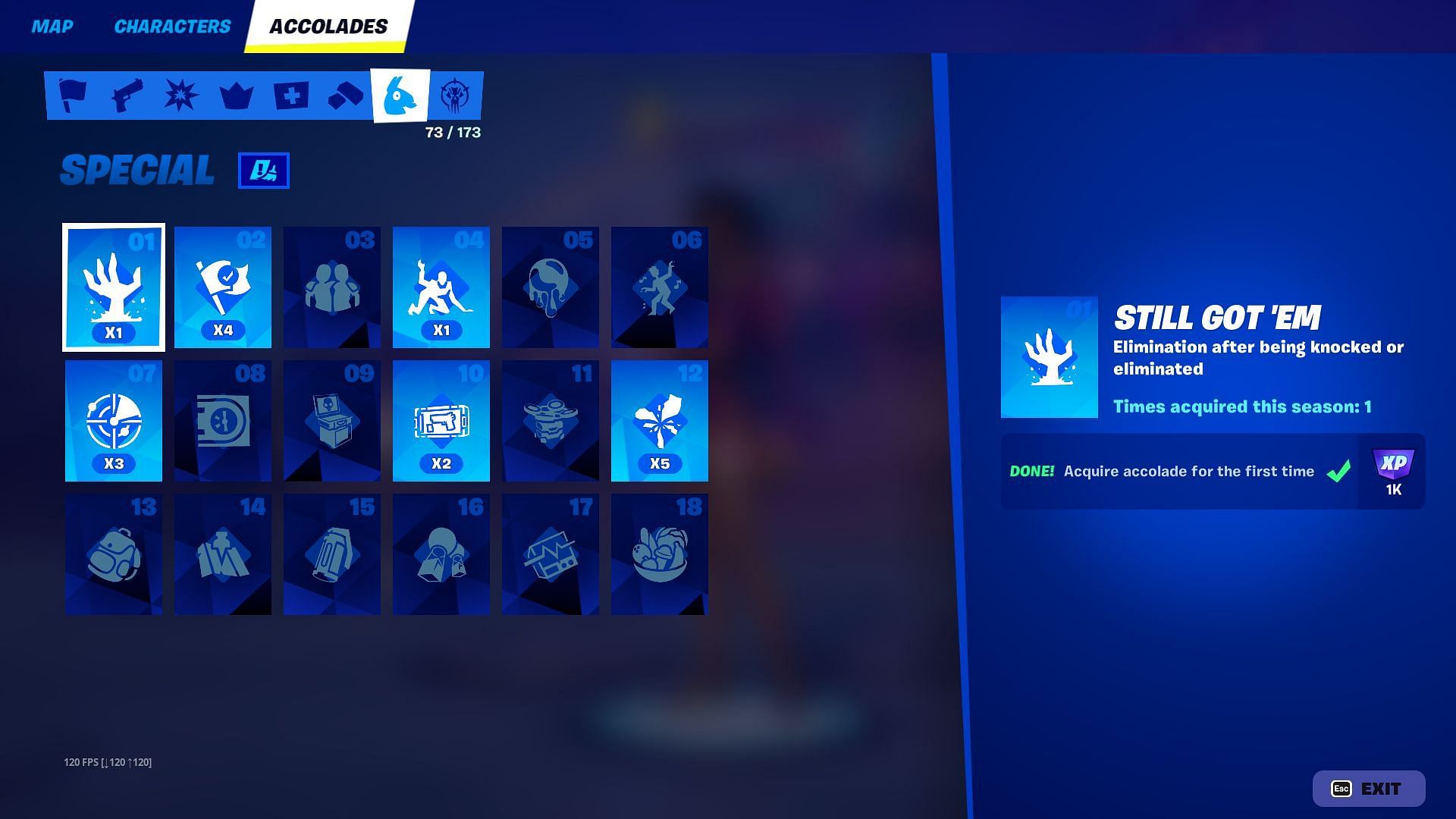 Special Accolades in Fortnite Chapter 5 Season 3 (Image via Epic Games)