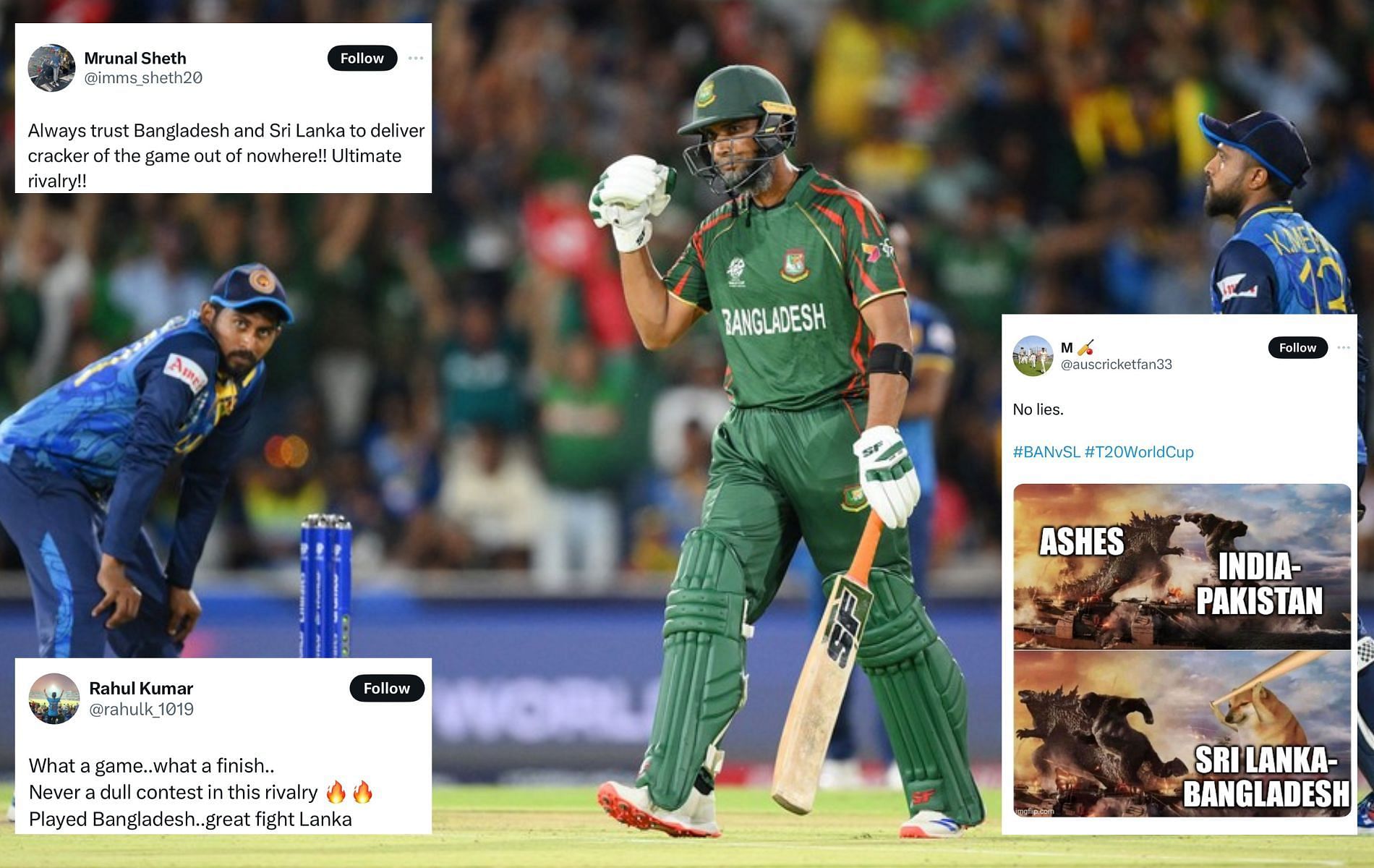 Bangladesh beat Sri Lanka by two wickets in their 2024 T20 World Cup clash. 
