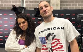 Sean Strickland reacts as Nina-Marie Daniele announces launch of her own burger: "Now do it on a mechanical bull with slow ride"
