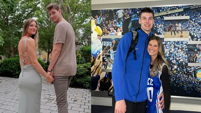 PHOTO: Duke star Kyle Filipowski and fiancee Caitlin Hutchison share a  delightful picnic snap with their dog before 2024 NBA draft