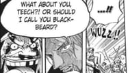 Shanks' conversation with Blackbeard (Image via Shueisha)