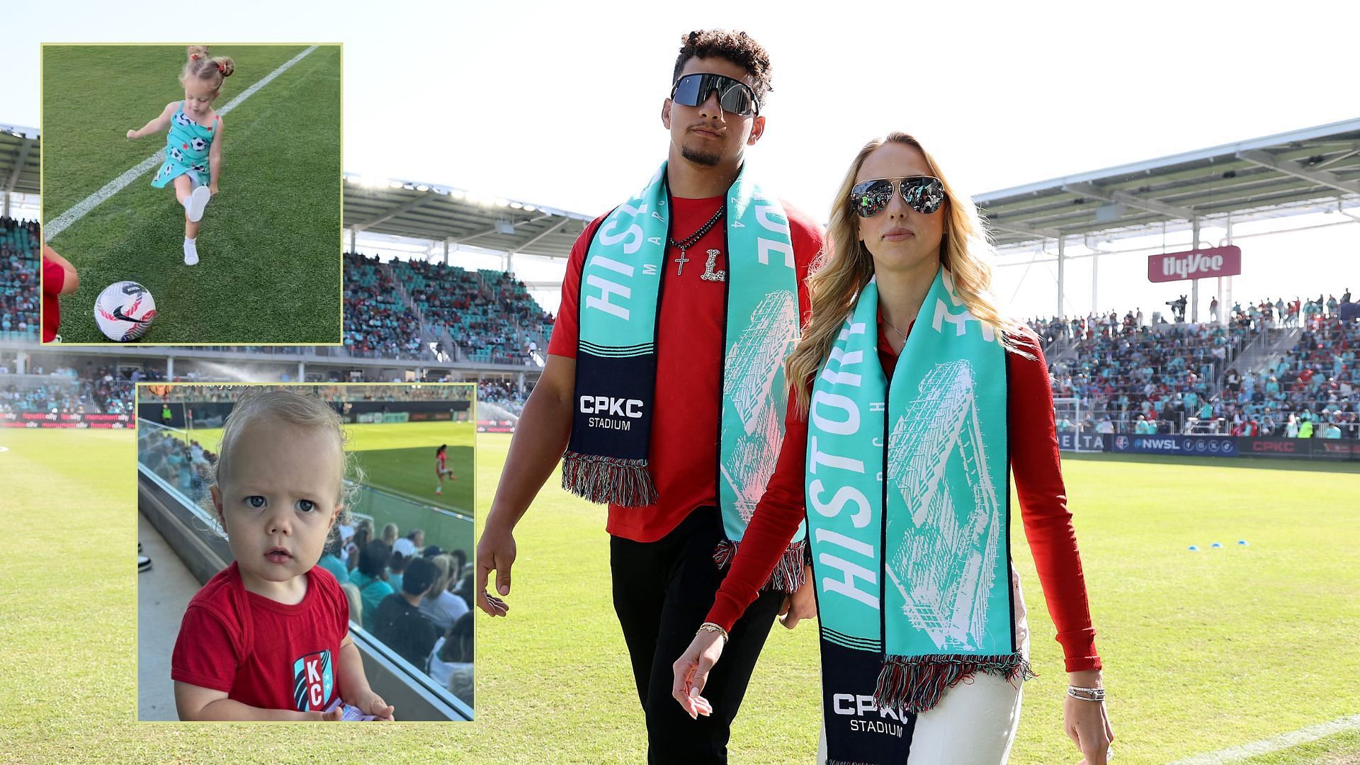 Patrick Mahomes, wife Brittany Mahomes take kids out for NWSL weekend