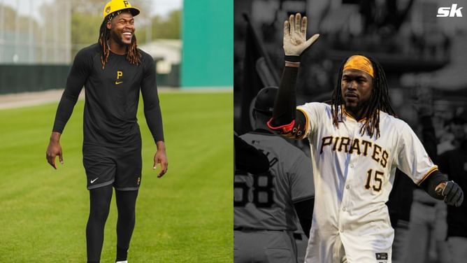 PHOTO: Oneil Cruz pays tribute to Dodgers and Pirates with custom blue and yellow cleats